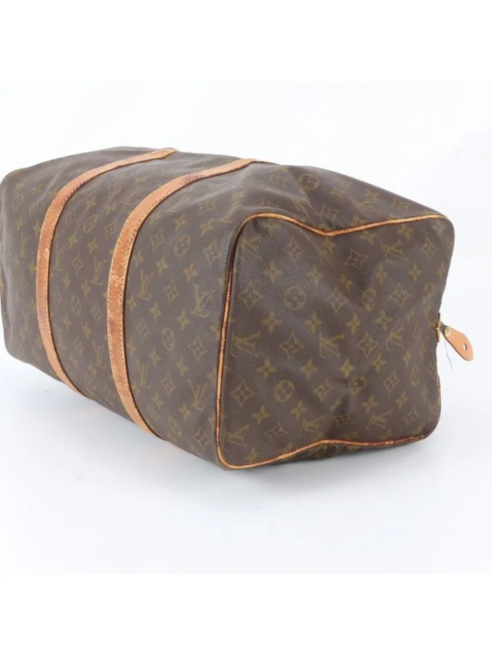 Louis Vuitton Monogram Sac Suple 45 Leather Boston Bag Tote